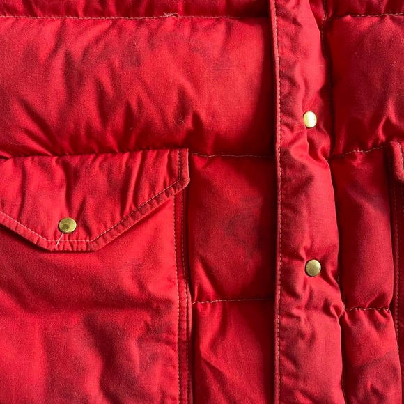 Vintage 70s red and blue puffer vest - Picture 5 of 6